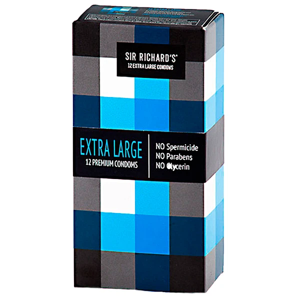 Sir Richards Extra Large Kondomer 12 stk var 1