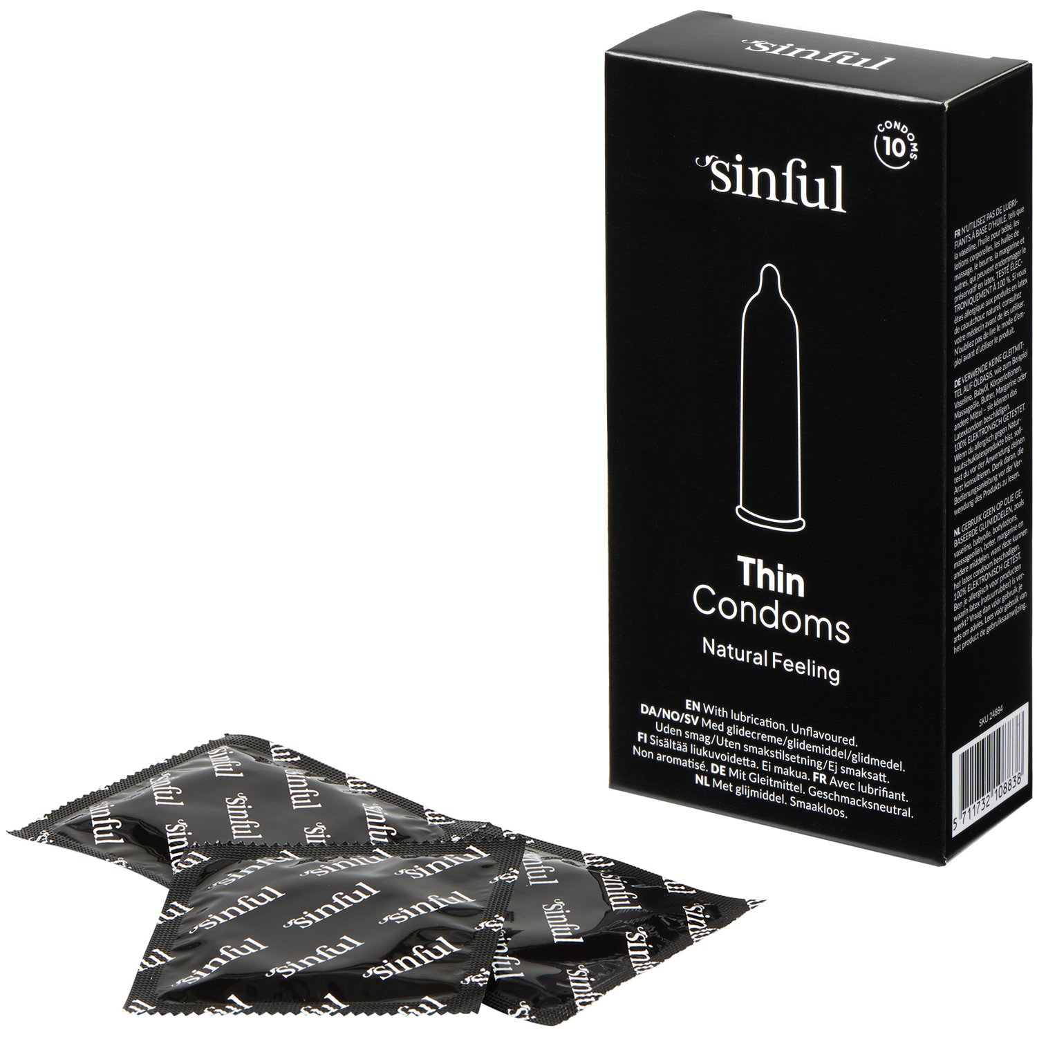 Sinful Thin Kondomer 10 stk - Clear Sinful Thin Kondomer 10 stk - Clear