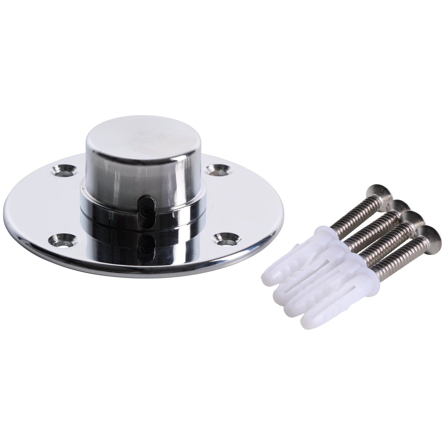 X-Pole Sport Fikseret Flangeplade 45mm - Silver