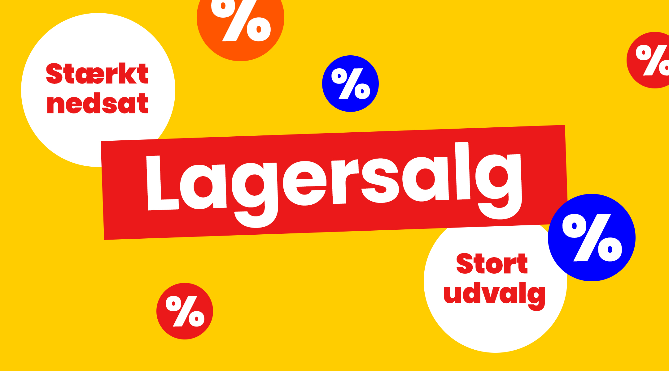 Lagersalg. Stort udvalg, stærkt nedsat mobile