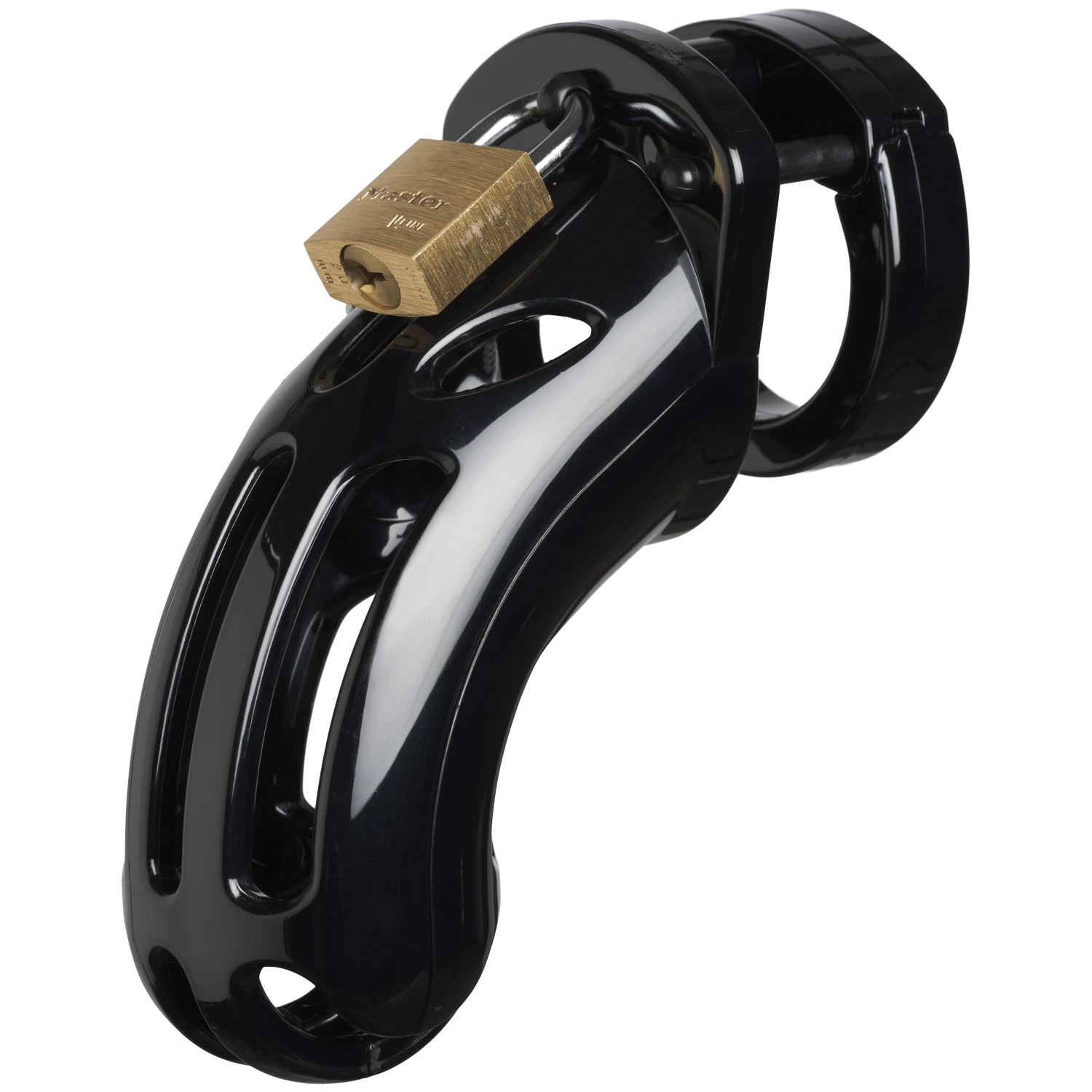 CB-X The Curve Black Chastity Device 3.7 Inch var 1