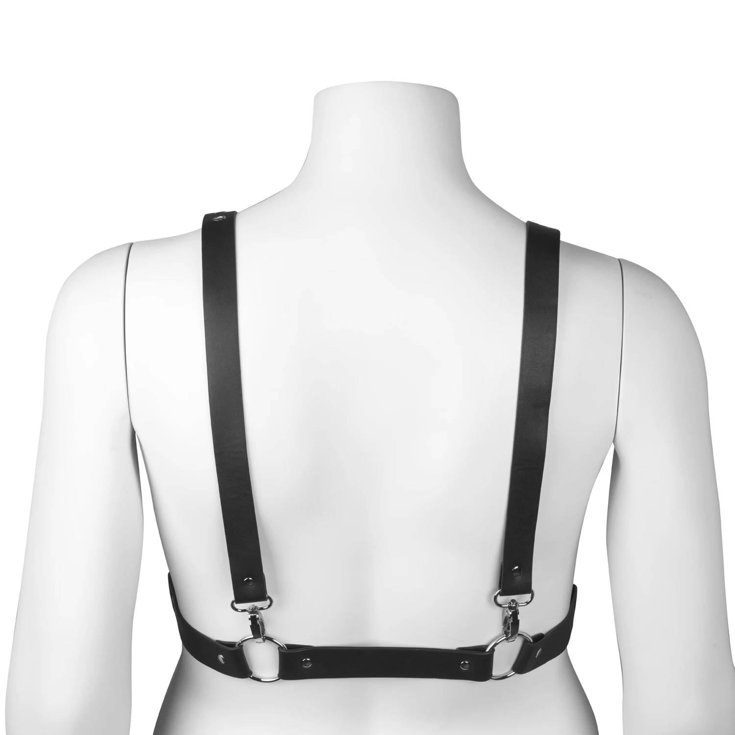 Obaie Imiteret Læder Bryst Harness 1