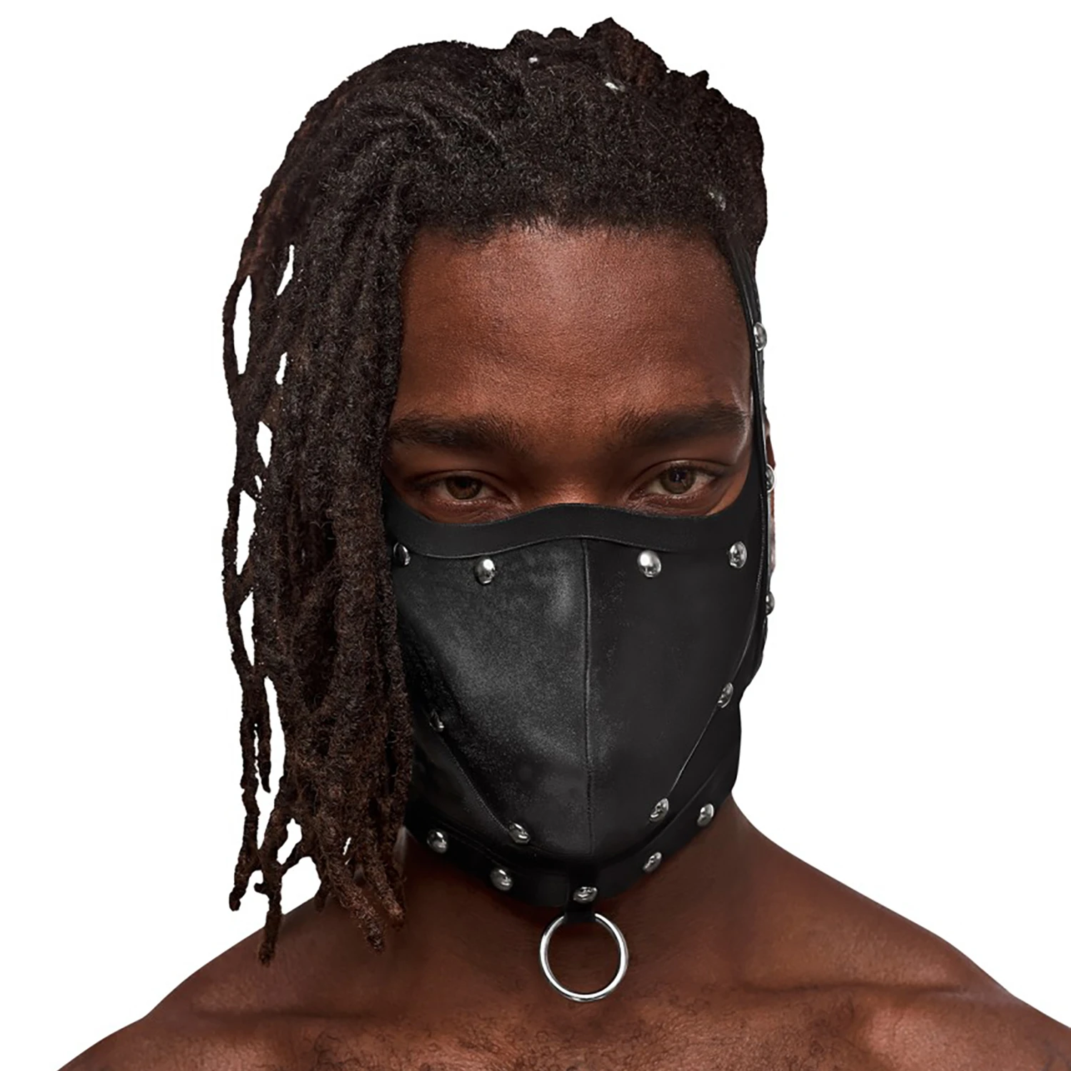 Male Power Fetish Triton Bondage Maske mit Ring var 1