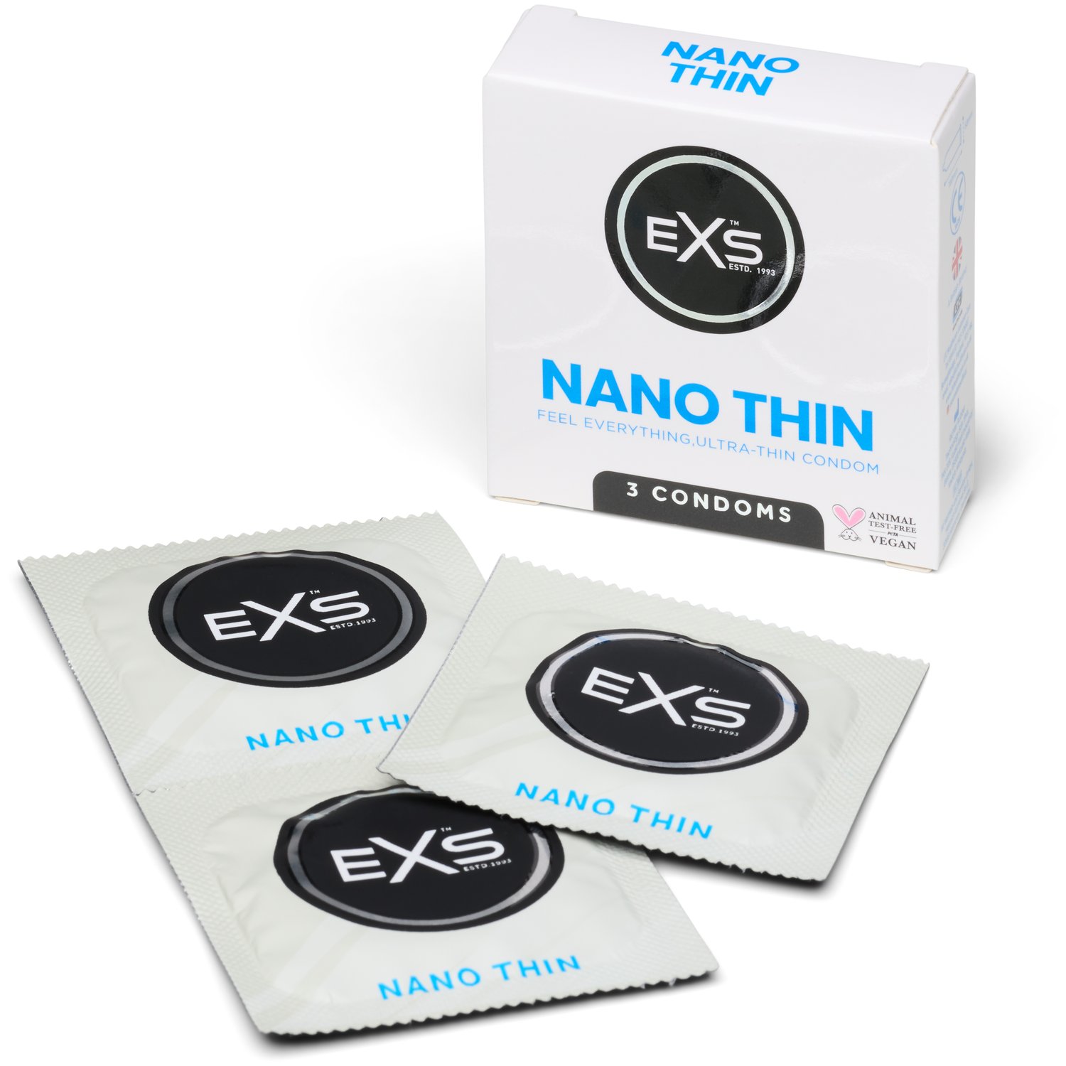 EXS Nano Tynde kondomer 3-pak