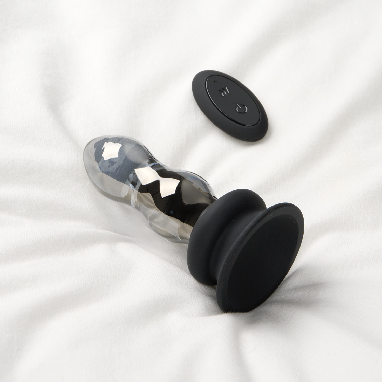 Sinful Vibe Analplug aus Glas mit Fernbedienung 1