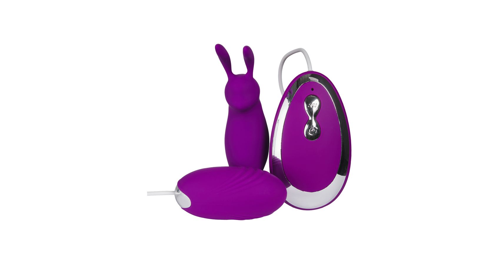 baseks Bunny Tickler and Egg Vibrator with Remote Control | Sinful