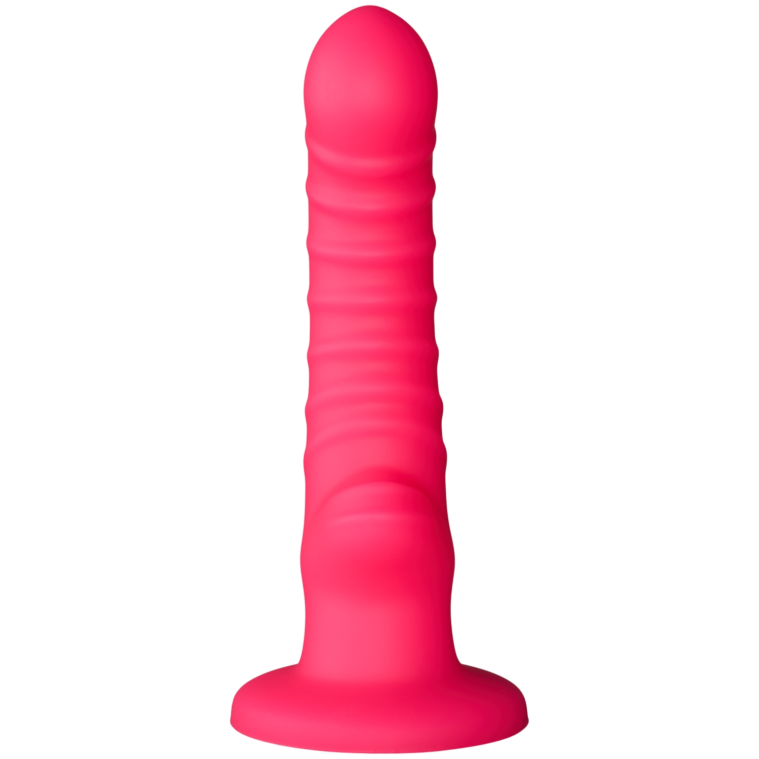 Baseks Ribbed Stimulation Silikondildo 17 cm 1
