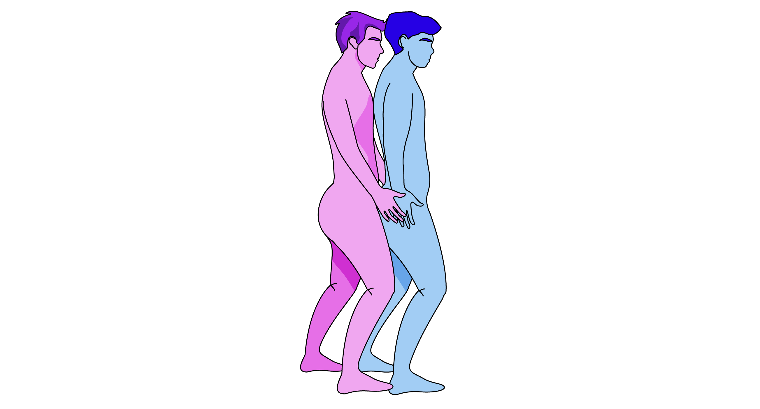 Illustration af sexstillingen bodyguard