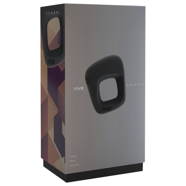 Vive Senca Uppladdningsbar Penisring med Vibrator 1