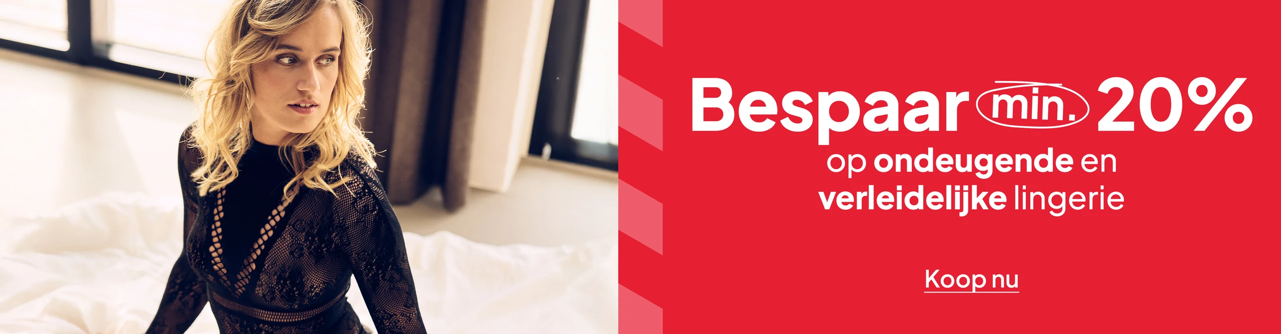 Bespaar min. 20% op ondeugende en verleidelijke lingerie desktop