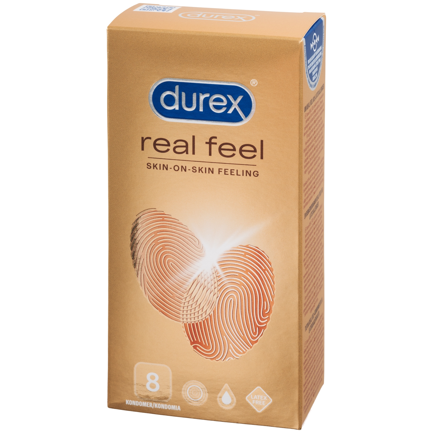 Durex RealFeel Latexfri Kondomer 8 stk - Clear