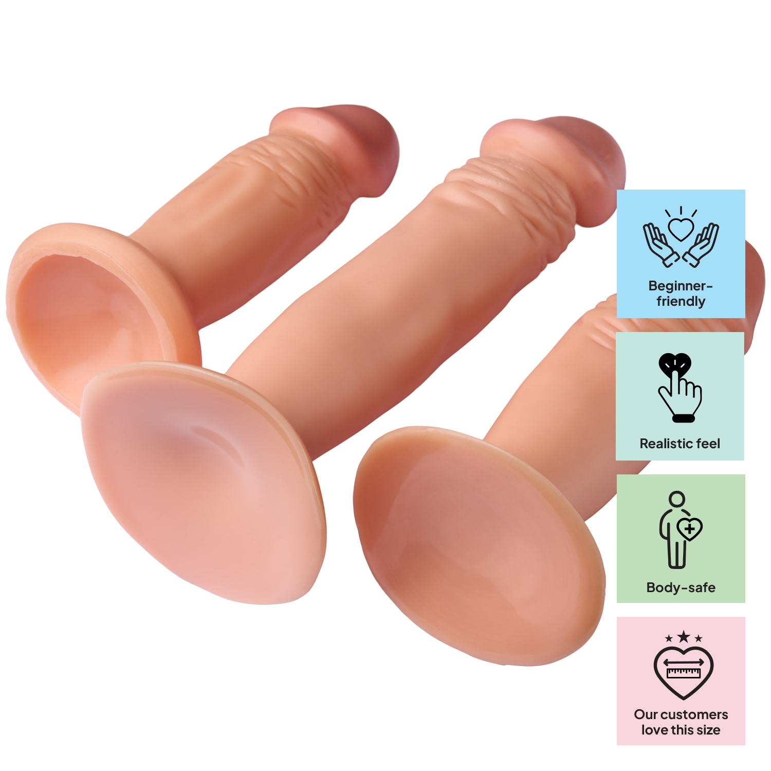 Willie City Realistic Anal Dildo Set var 1