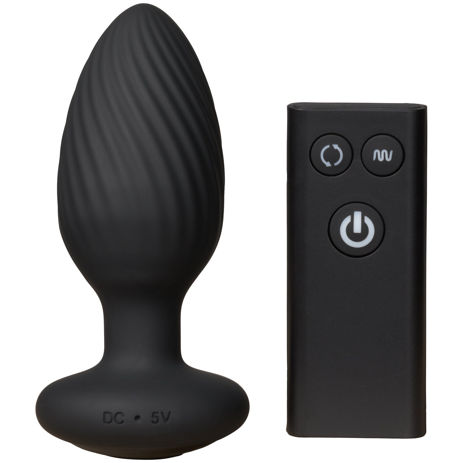 Nexus Tornado Roterande och Vibrerande Analplugg 11,2 cm   - Svart - M