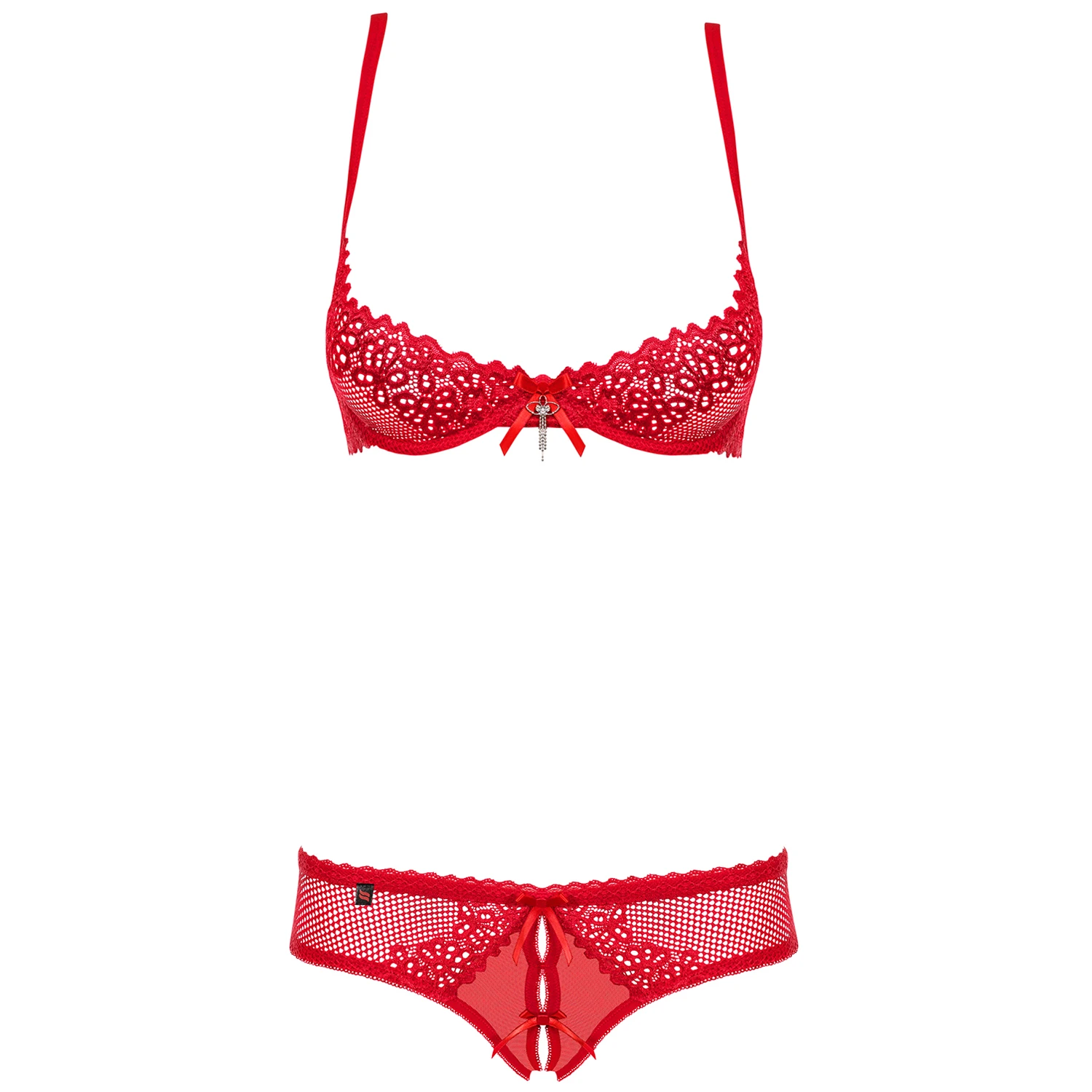 Obsessive Alabastra Red Bra Set - L/XL var 1