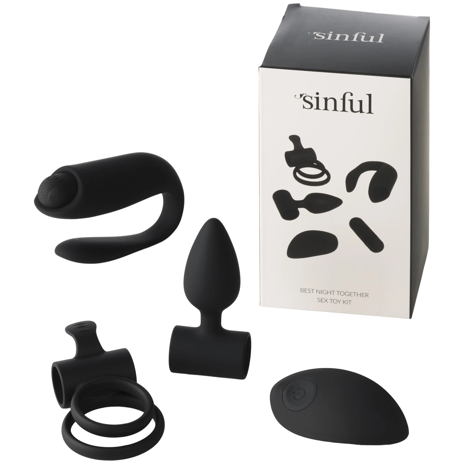Sinful Best Night Together Sexlegetøj Kit var 1