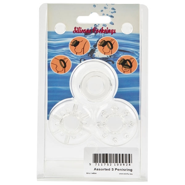 Set of 3 Different Cock Rings 1