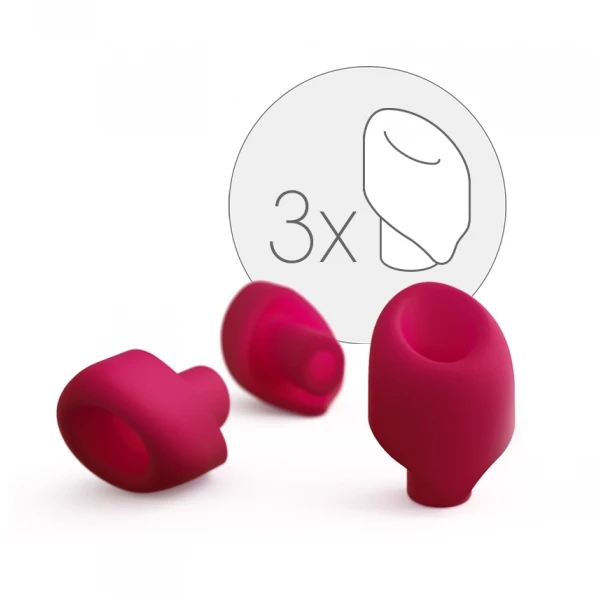 Womanizer 2GO Silikon Sughuvud 3-Pack var 1
