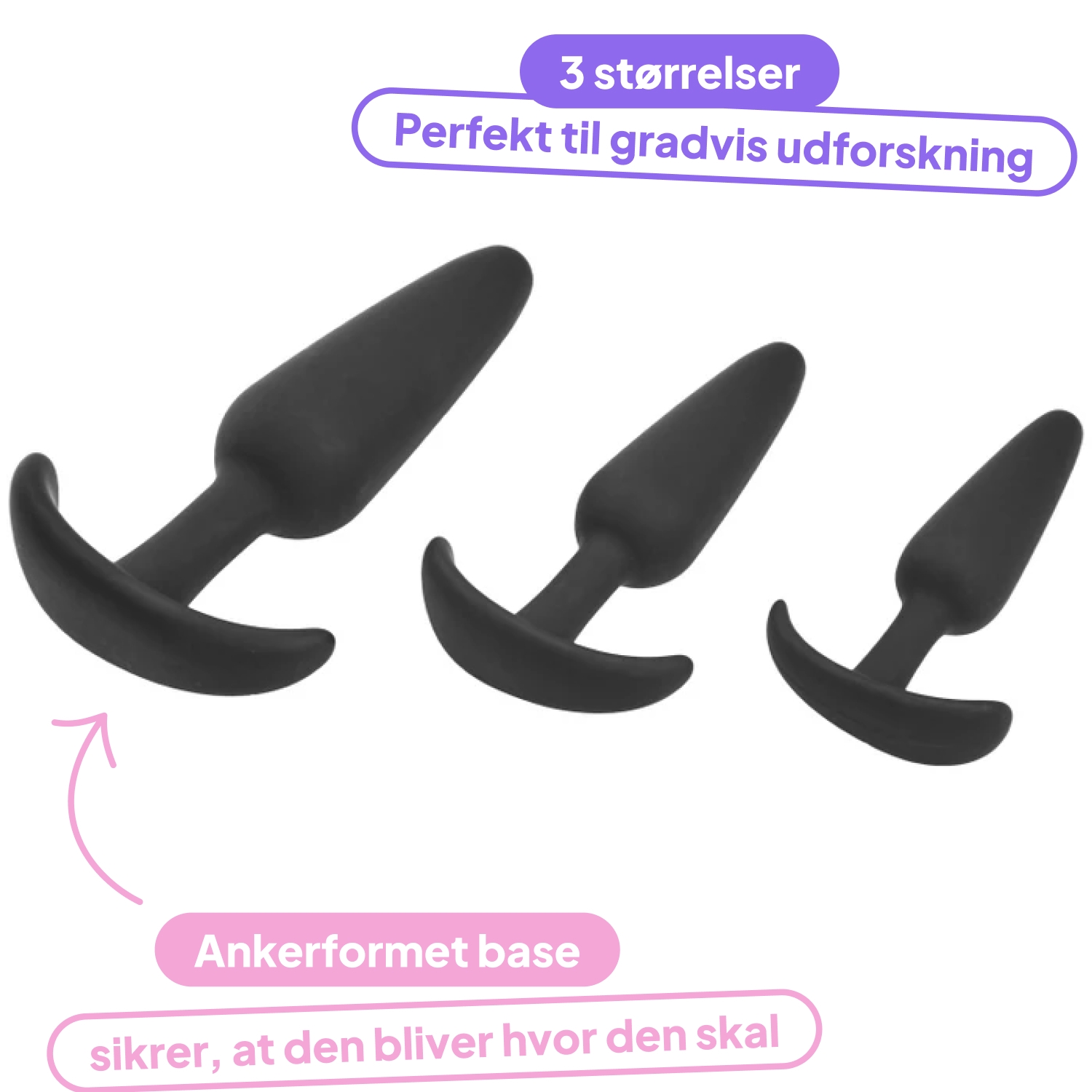 Sinful Sailor Triple Butt Plug Sæt var 2