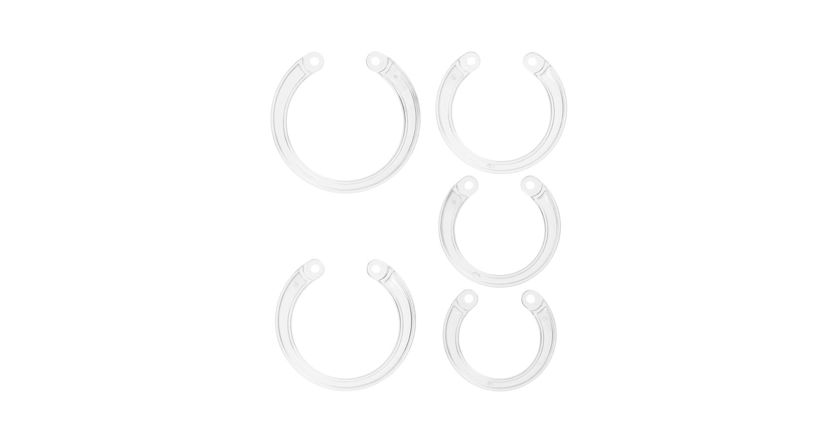 Mancage Clear Spare Ring Set 5 pcs | Sinful