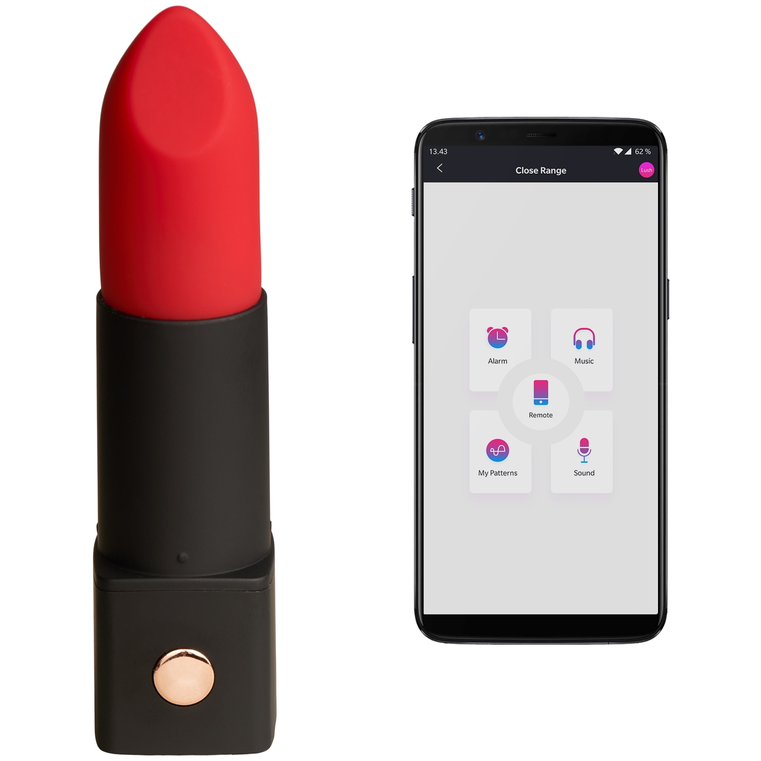 Lovense Exomoon Mini Lipstick Vibrator - Blandade färger