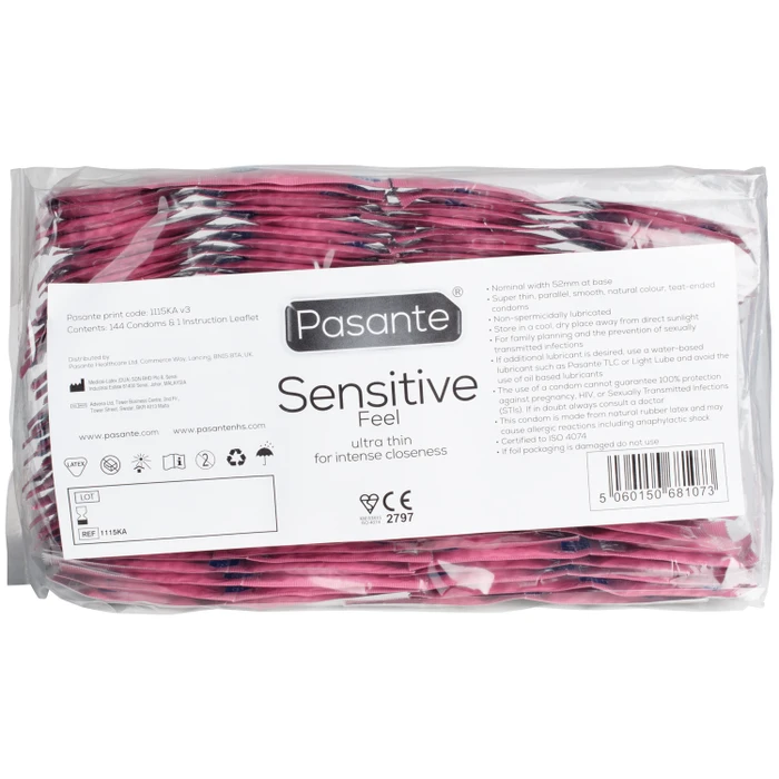 Pasante Sensitive Feel Ultra Thin Condoms 144 Pack var 1