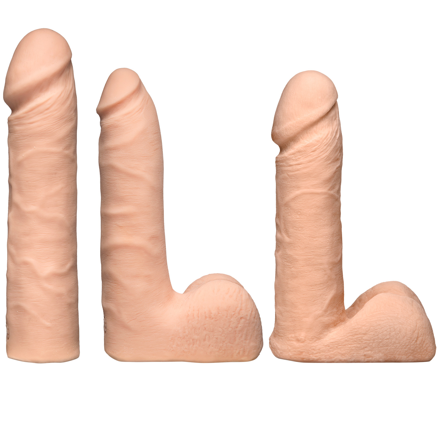 Vac-U-Lock Dual Density Strap-On Ultraskyn Sæt 17 cm 1