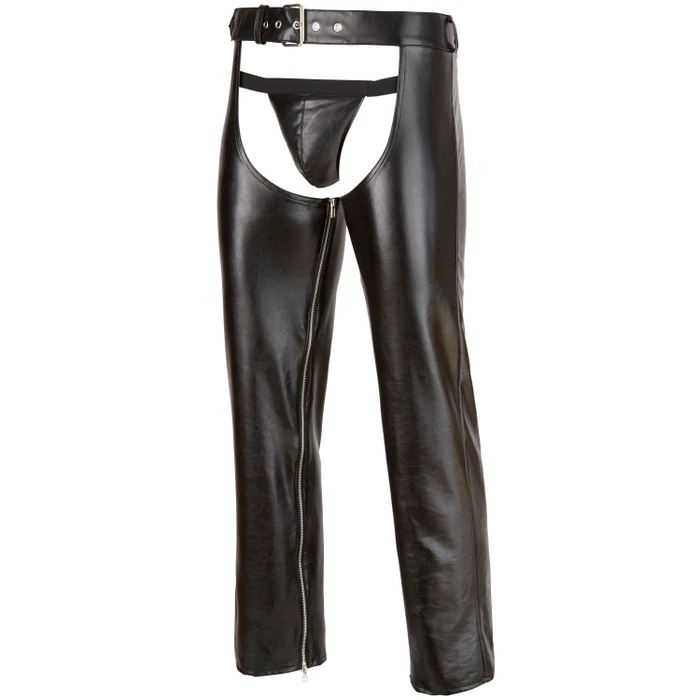 Svenjoyment Faux Leather Chaps with G-String var 1