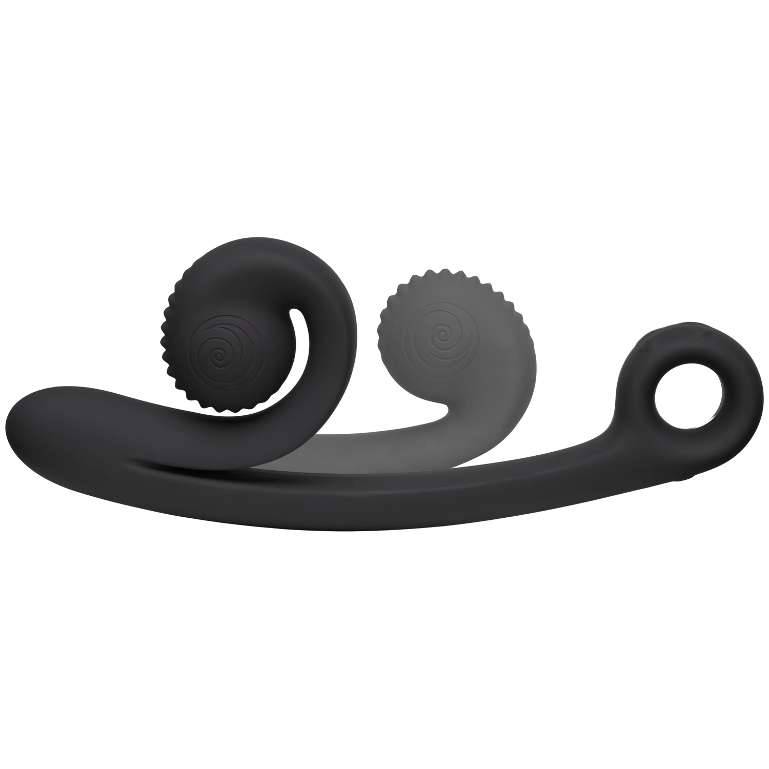 Snail Vibe Curve Opladelig Dobbelt Stimulator - Black