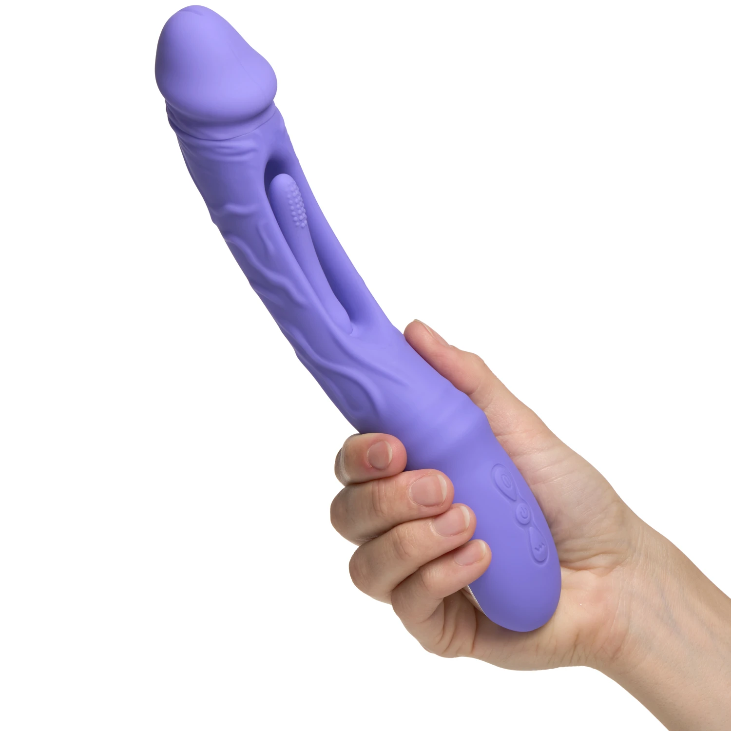 Good Vibes Only Flax Vibrating Dildo with G-Spot Stimulator 25.1 cm var 2