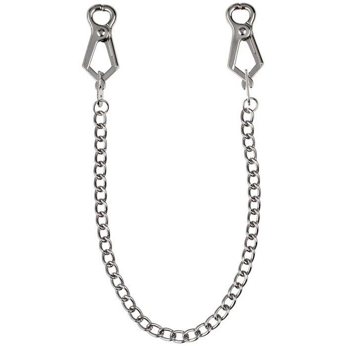 Spartacus Powerful Nipple Clamps with Chain var 1