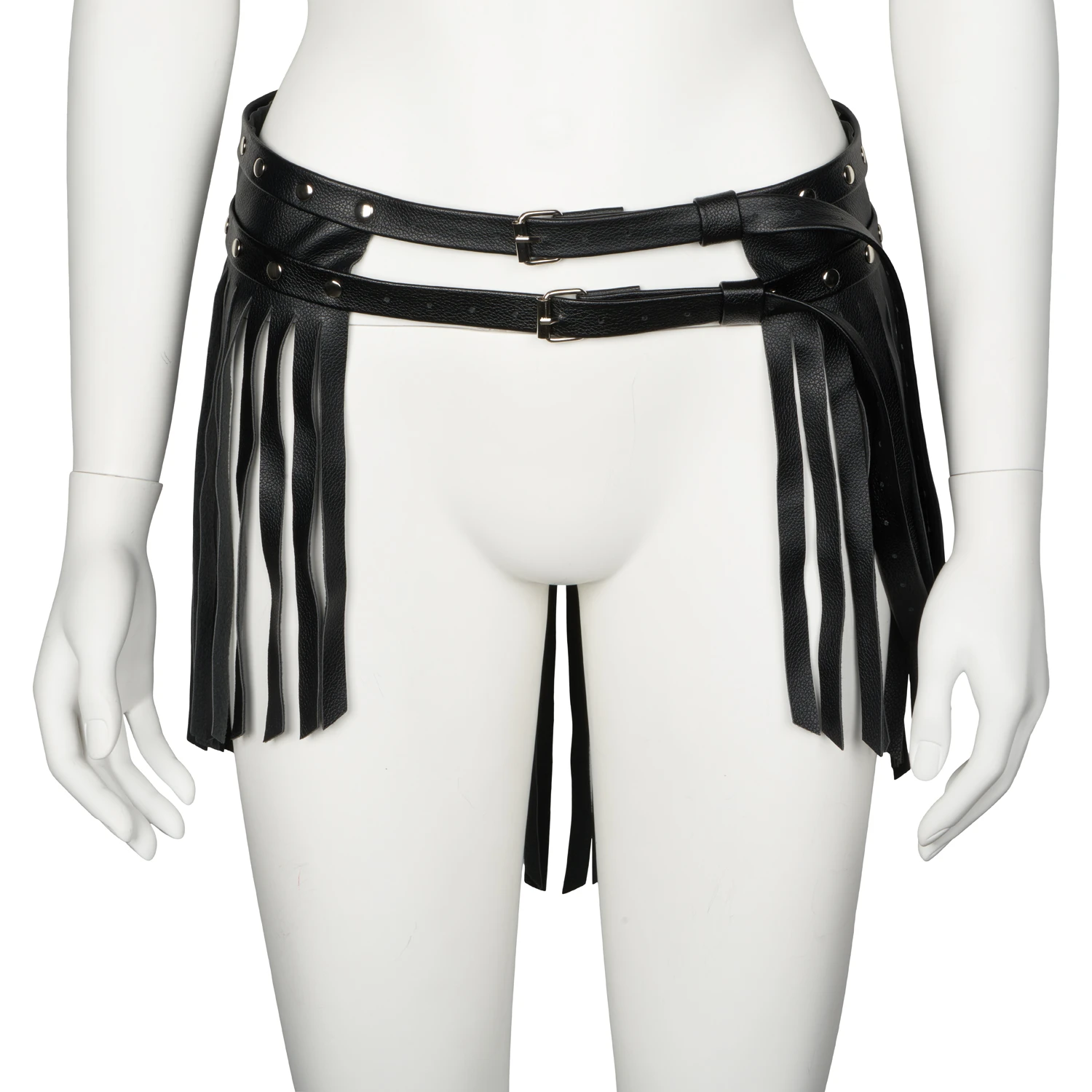 obaie Soft Kunstleren Rok var 1