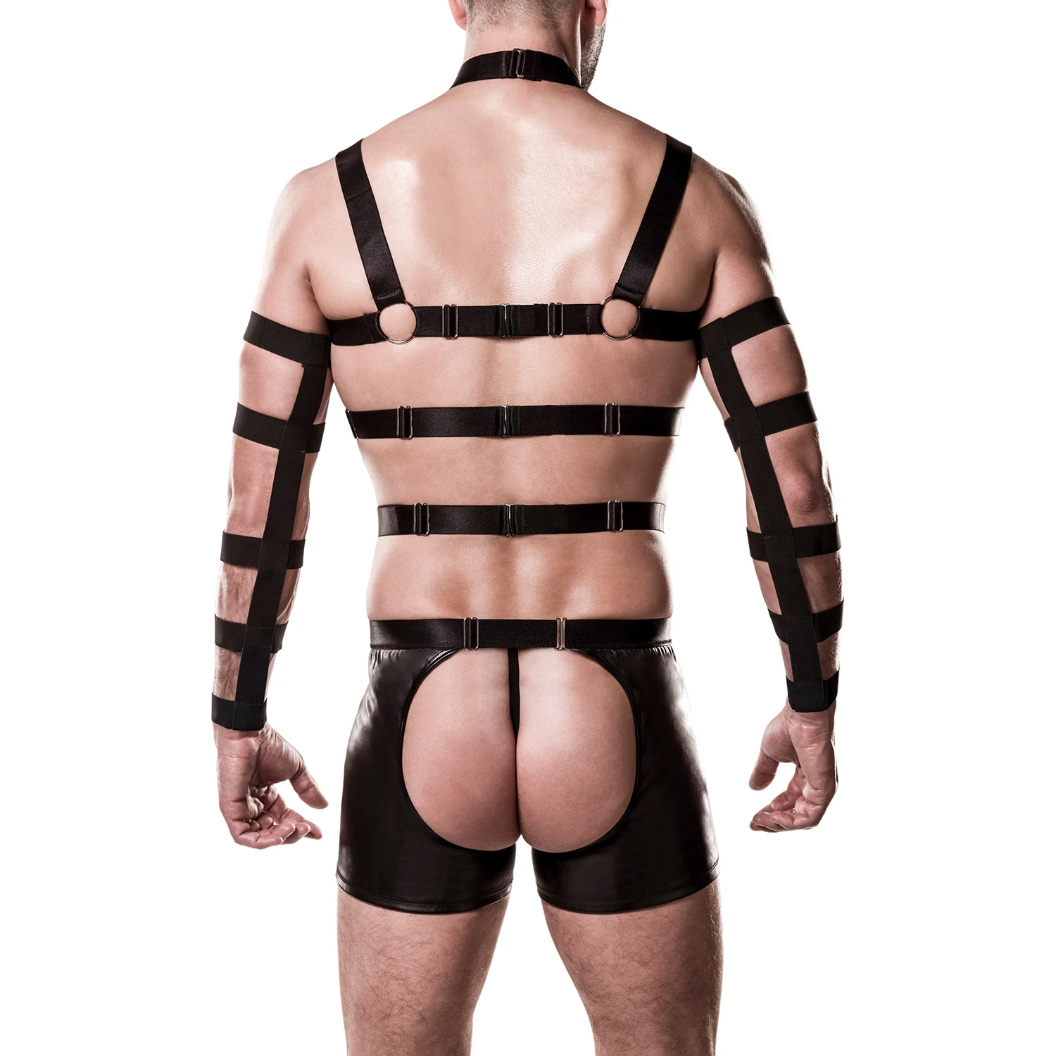 Grey Velvet Men Harness 1