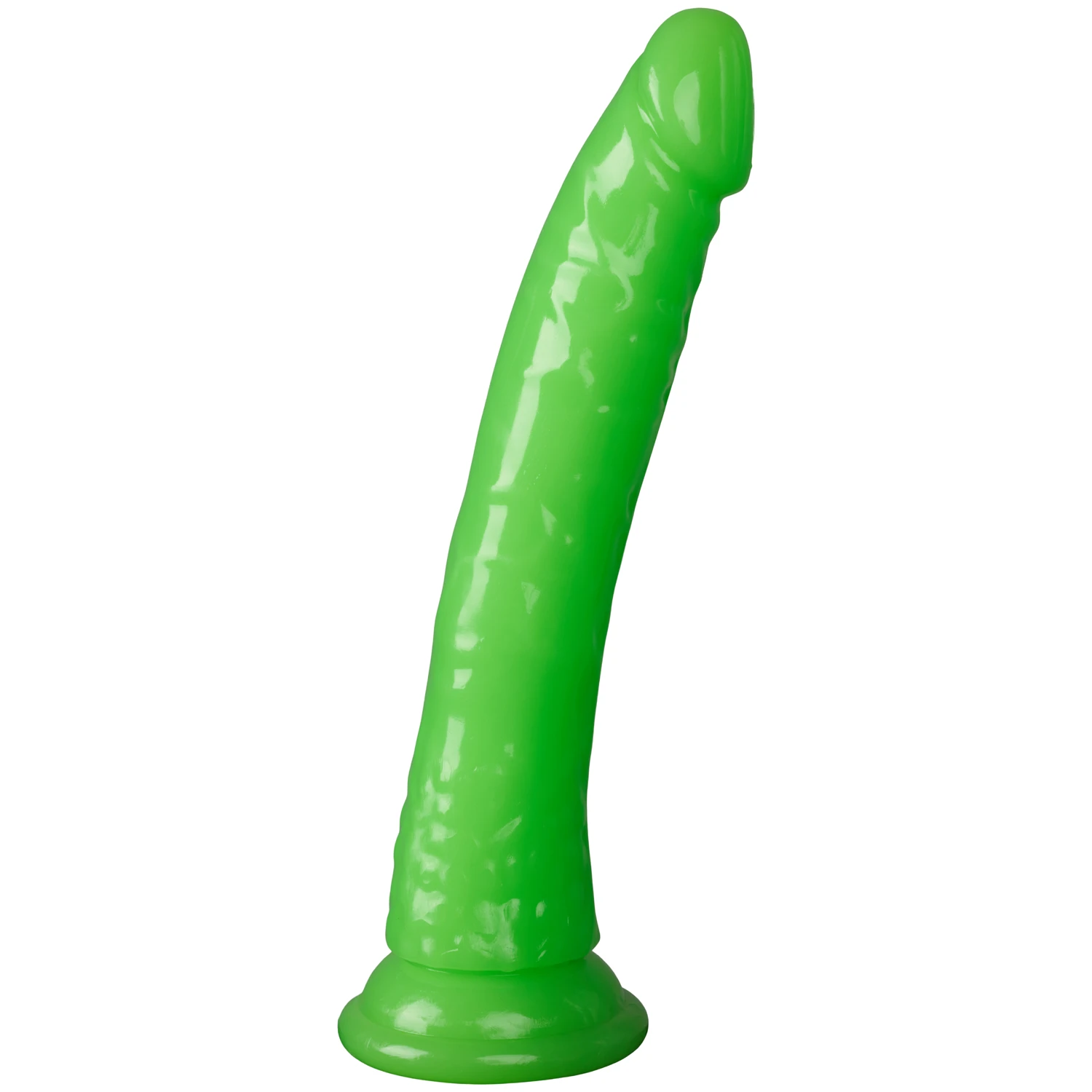 Realrock Glow in the Dark Slim Dildo mit Saugnapf 20 cm 1