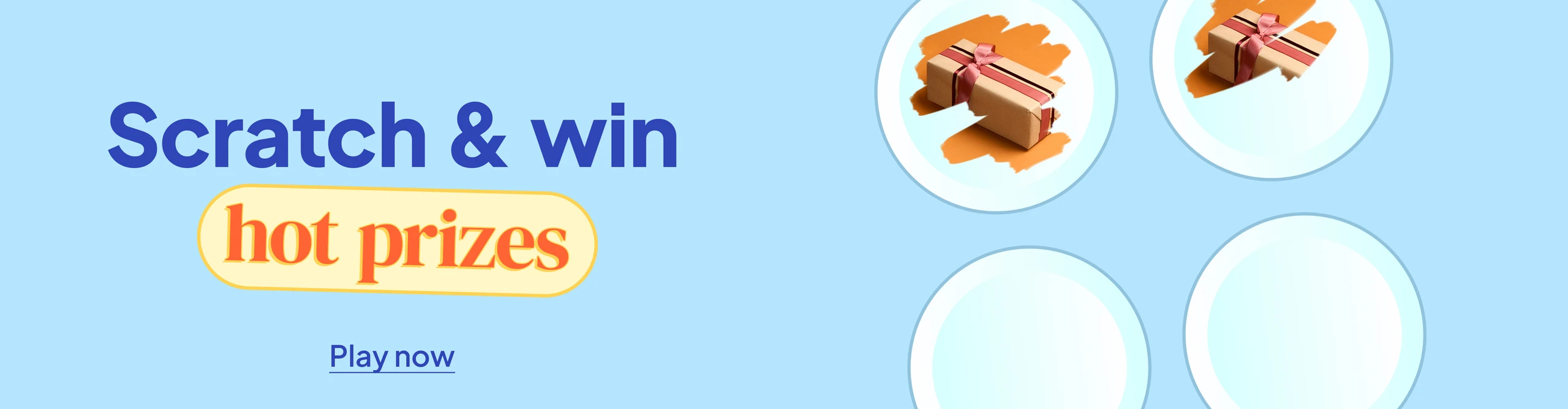 Scratch & win hot prizes desktop