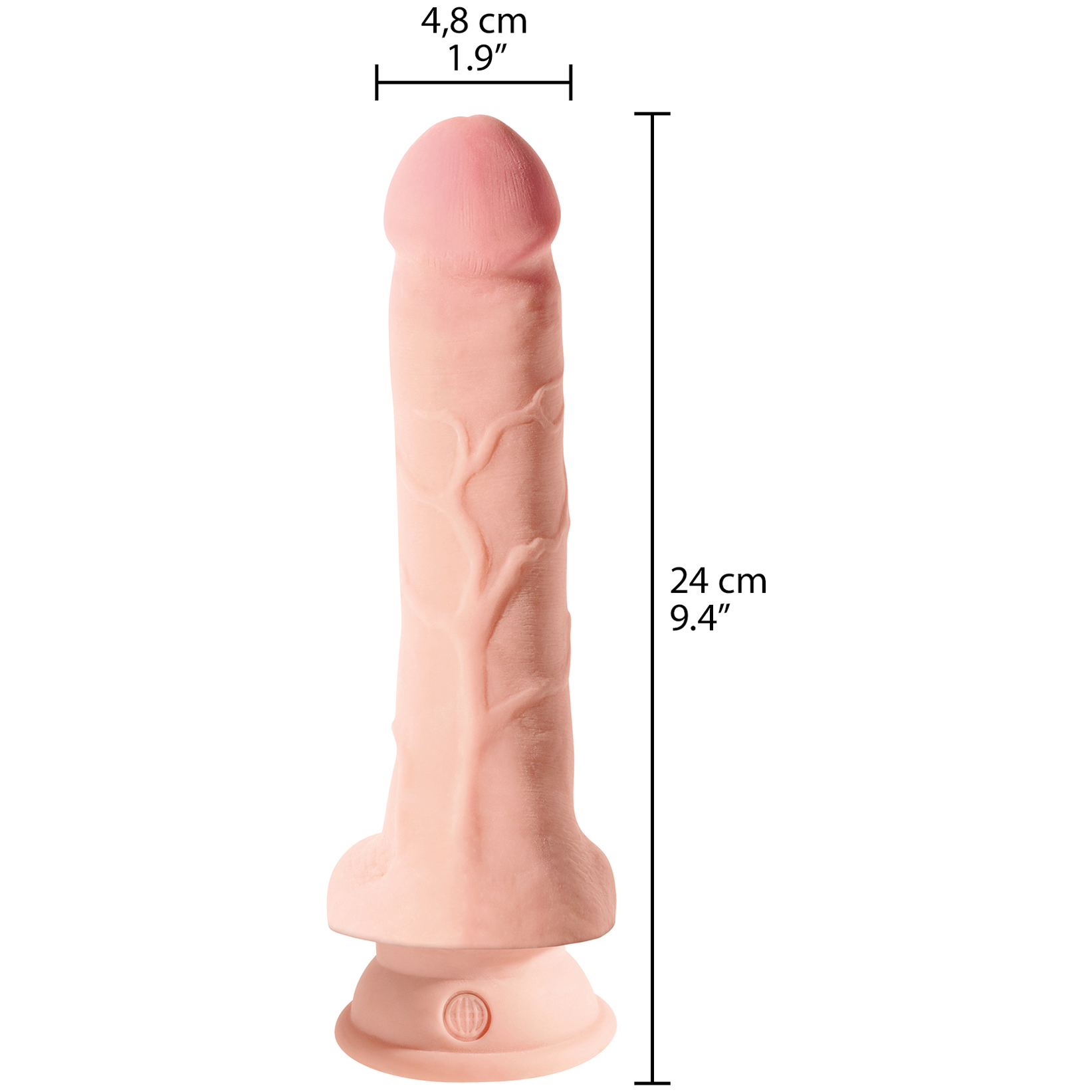 King Cock Plus Triple Density Dildo mit Hoden 24 cm mit Saugnapf 1