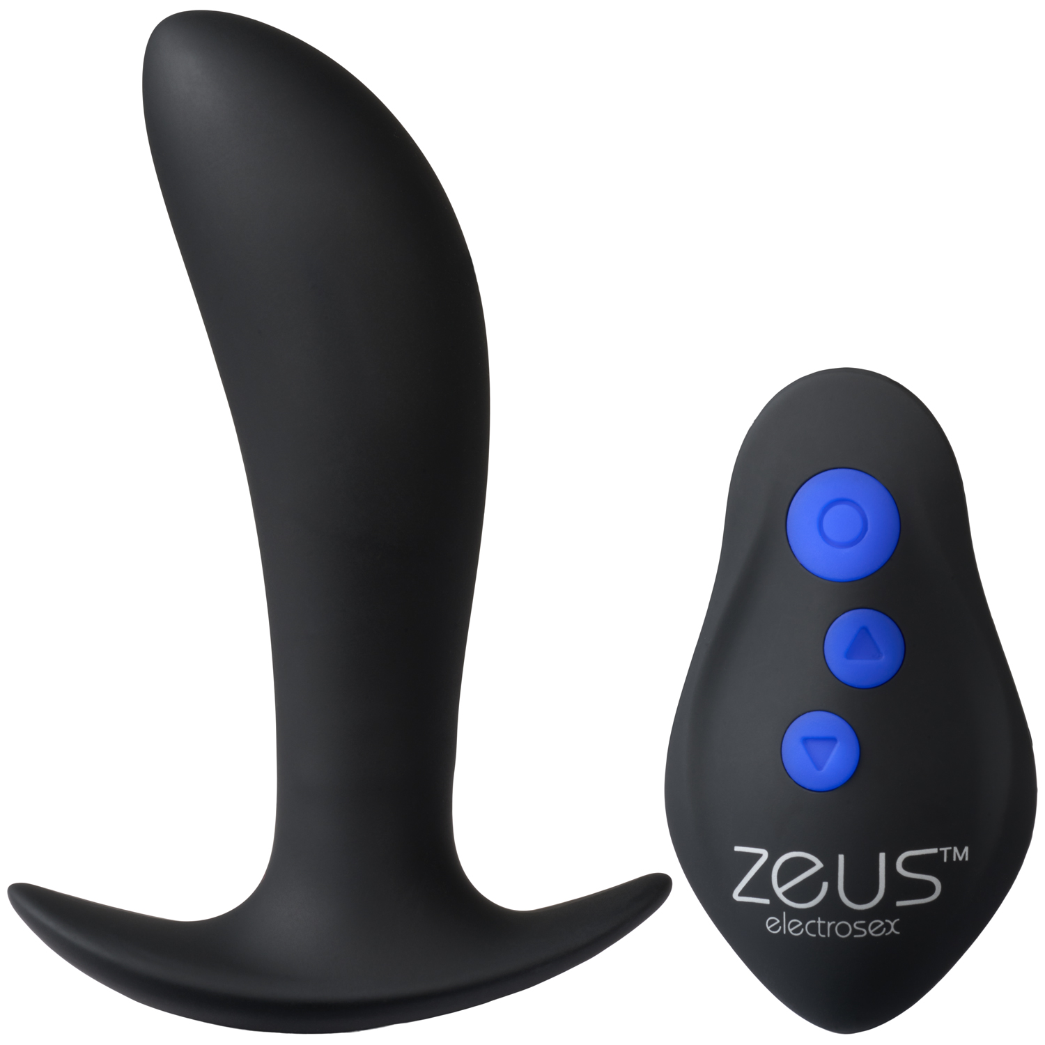 Zeus Zeus Pro-Shocker Vibrating and E-Stim Prostate Plug - Black