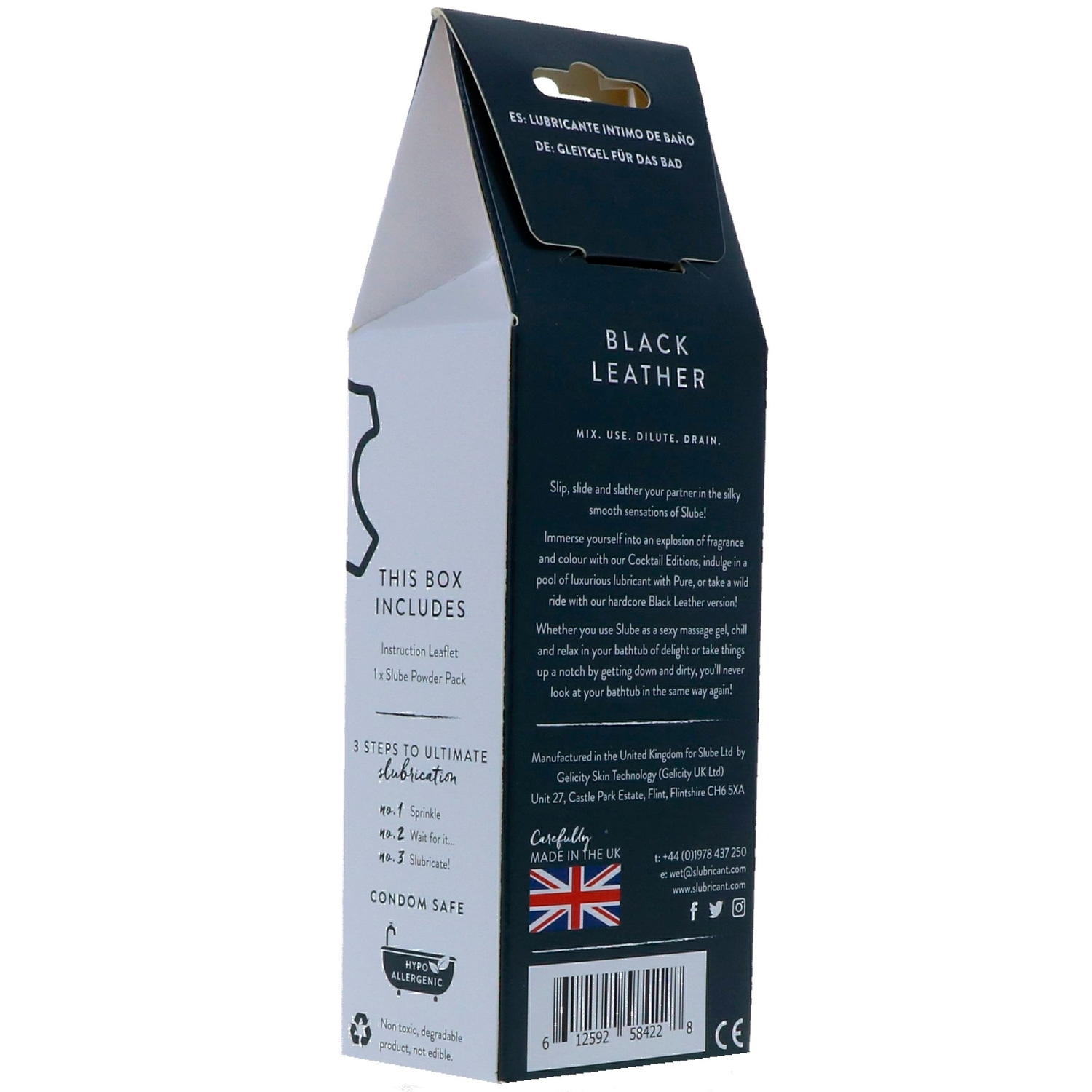 Slube Black Leather Vattenbaserad Badgel 250 g 1