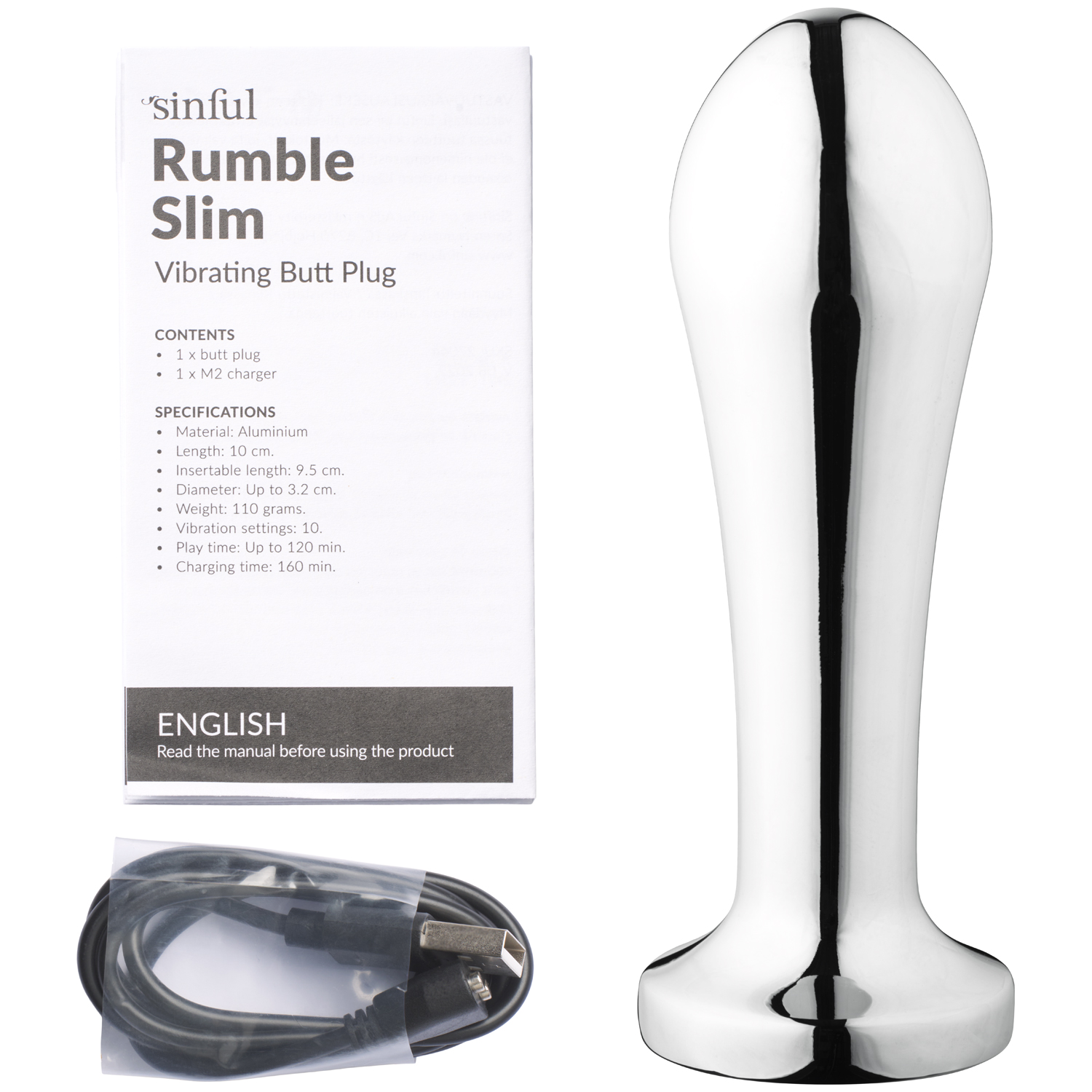 Sinful Rumble Slim Vibrating Butt Plug | Sinful Sinful Rumble Slim Vibrating Butt Plug | Sinful