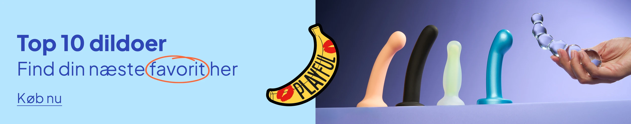 Top 10 Dildoer - Køb nu