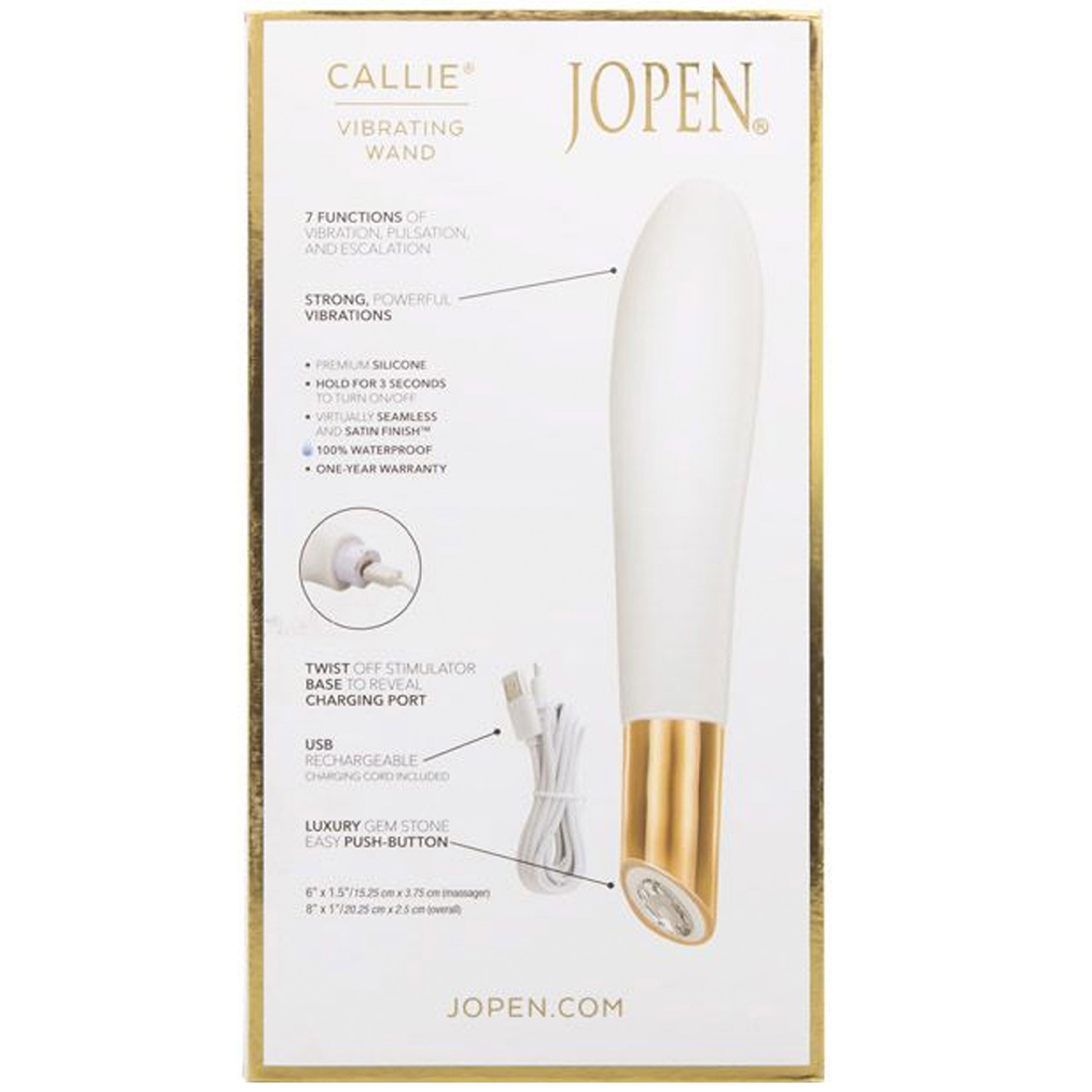 Callie By Jopen Vibrating Wand Dildo Vibrator 20 cm - Sinful.com Callie By Jopen Vibrating Wand Dildo Vibrator 20 cm - Sinful.com