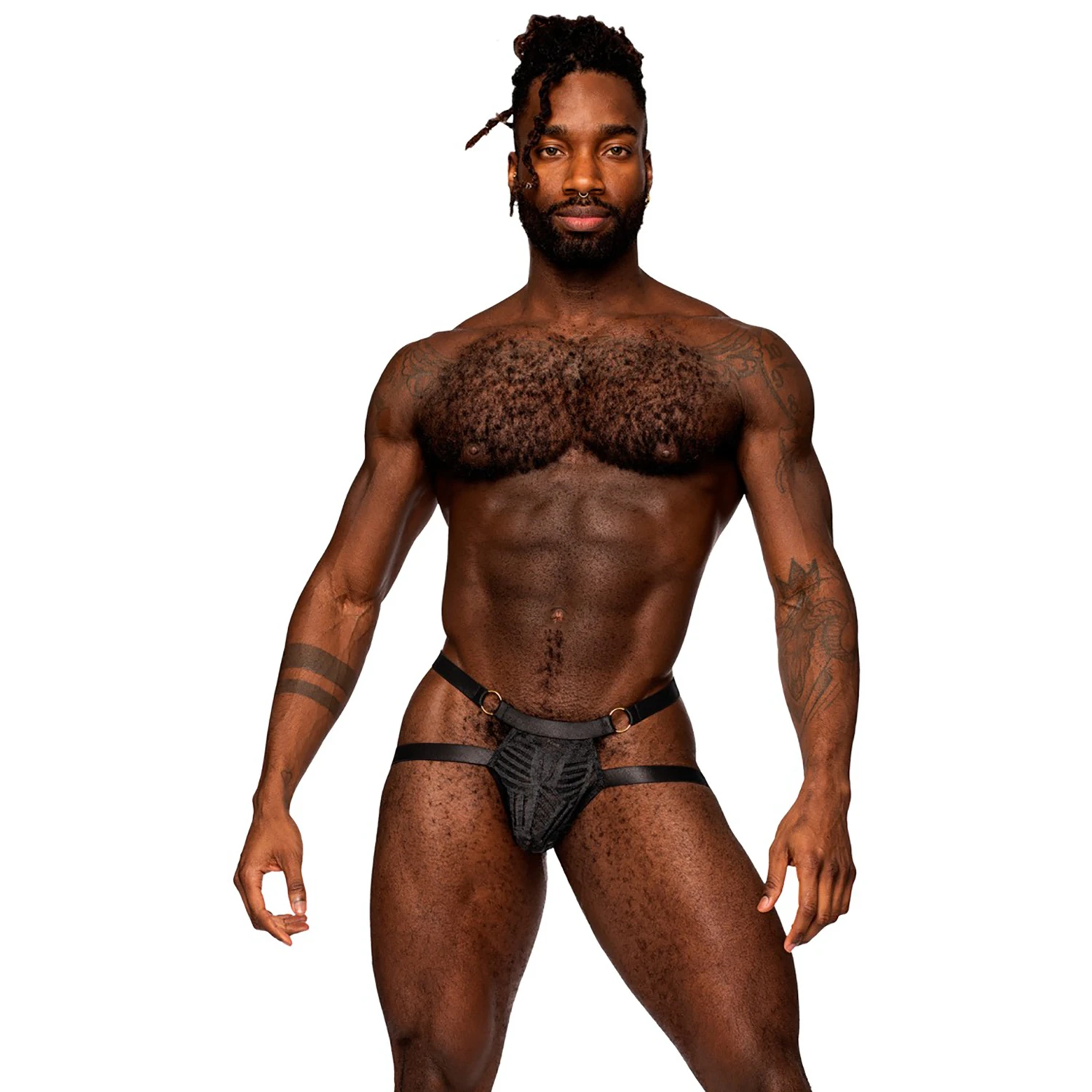 Male Power Ring Jock Strap Noir 1