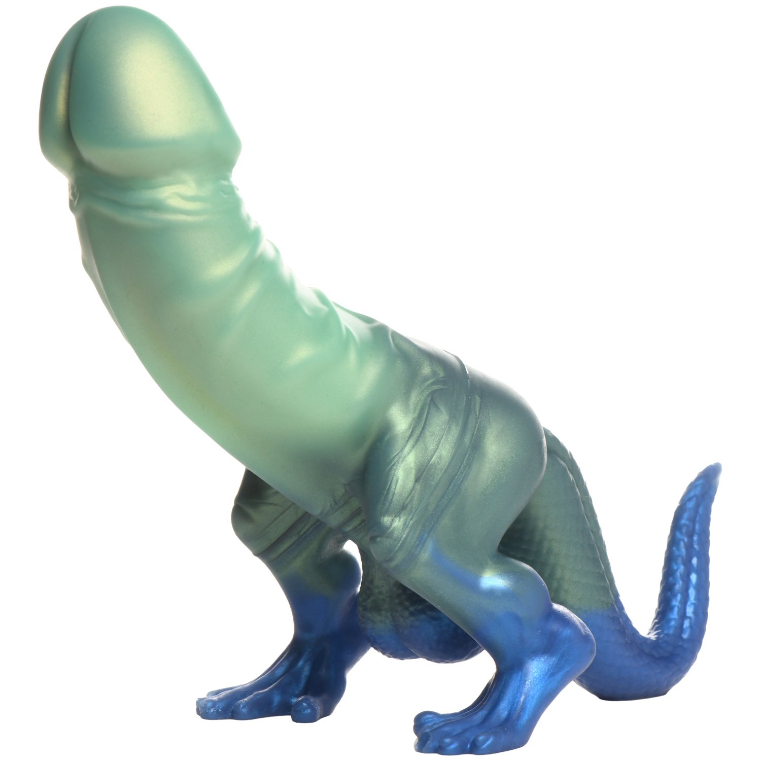 Creature Cocks Jurassic Cock Dinosaur Silikone Dildo 28 cm - Grøn