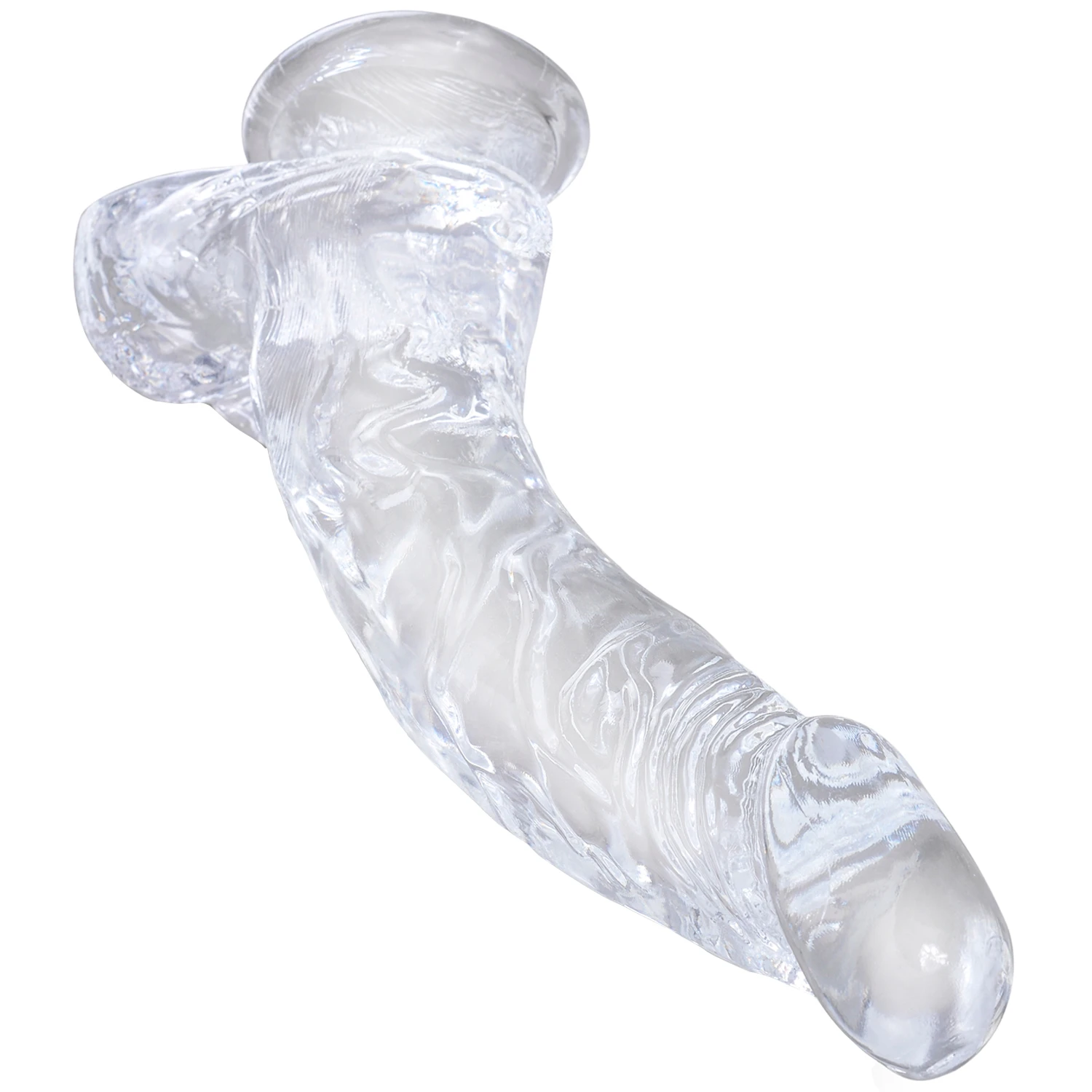 King Cock Clear Dildo med Testikler 20 cm 1