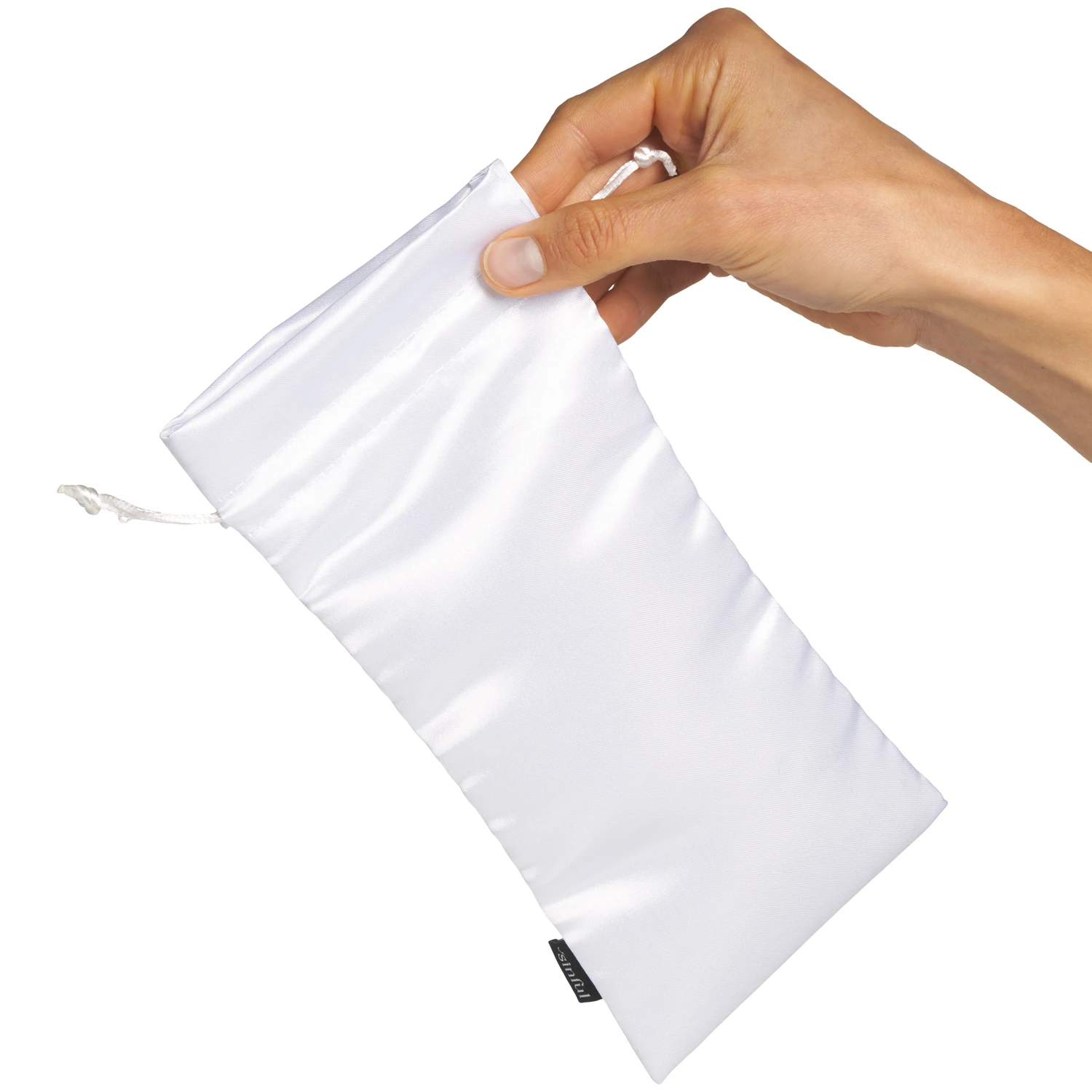 Sinful Hvid Satin Opbevaringspose Medium var 1
