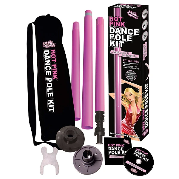 Peekaboo Hot Pink Pole Dance Stang var 1