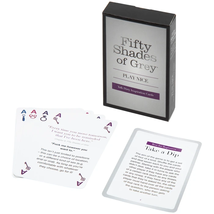 Fifty Shades Of Grey Play Nice Talk Dirty Inspiration Cards var 1