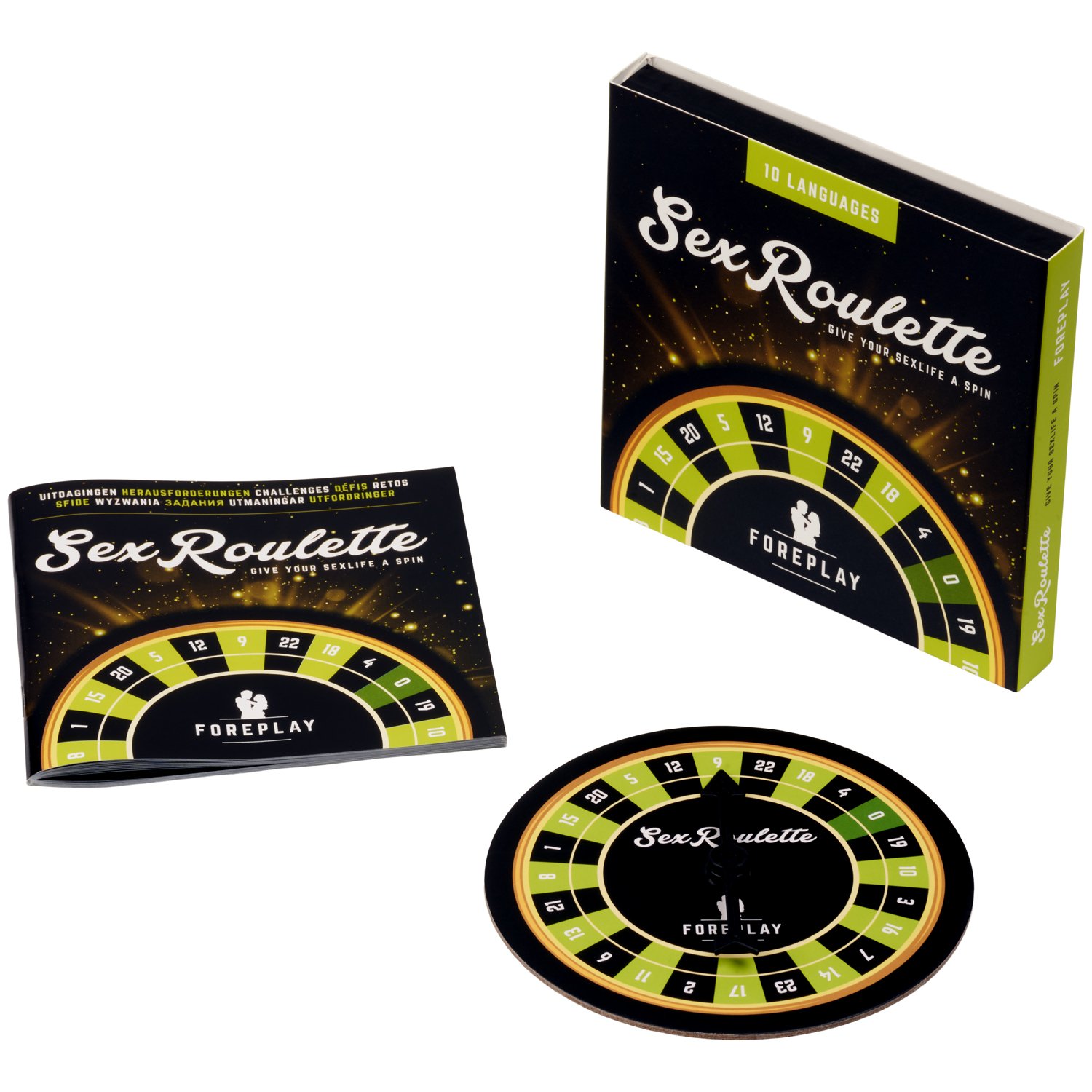 Tease&Please Sex Roulette Foreplay Spil - Sort