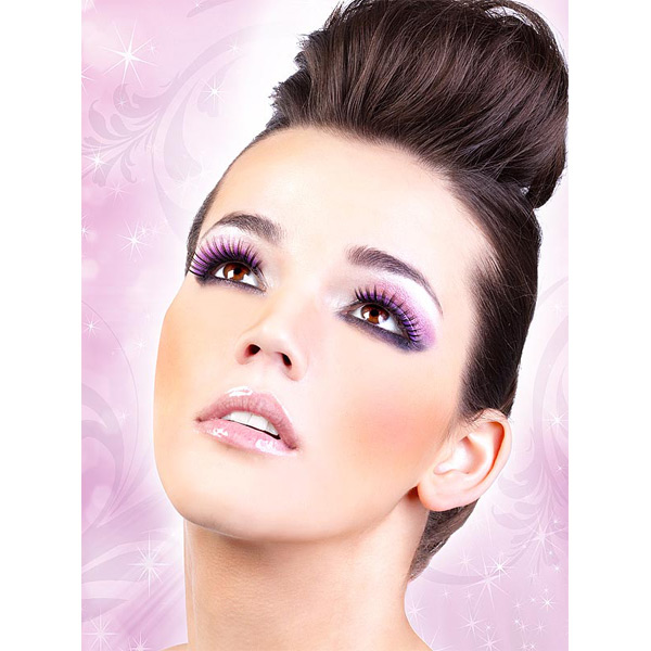 Baci Deluxe Øjenvipper Sort-Lilla var 1