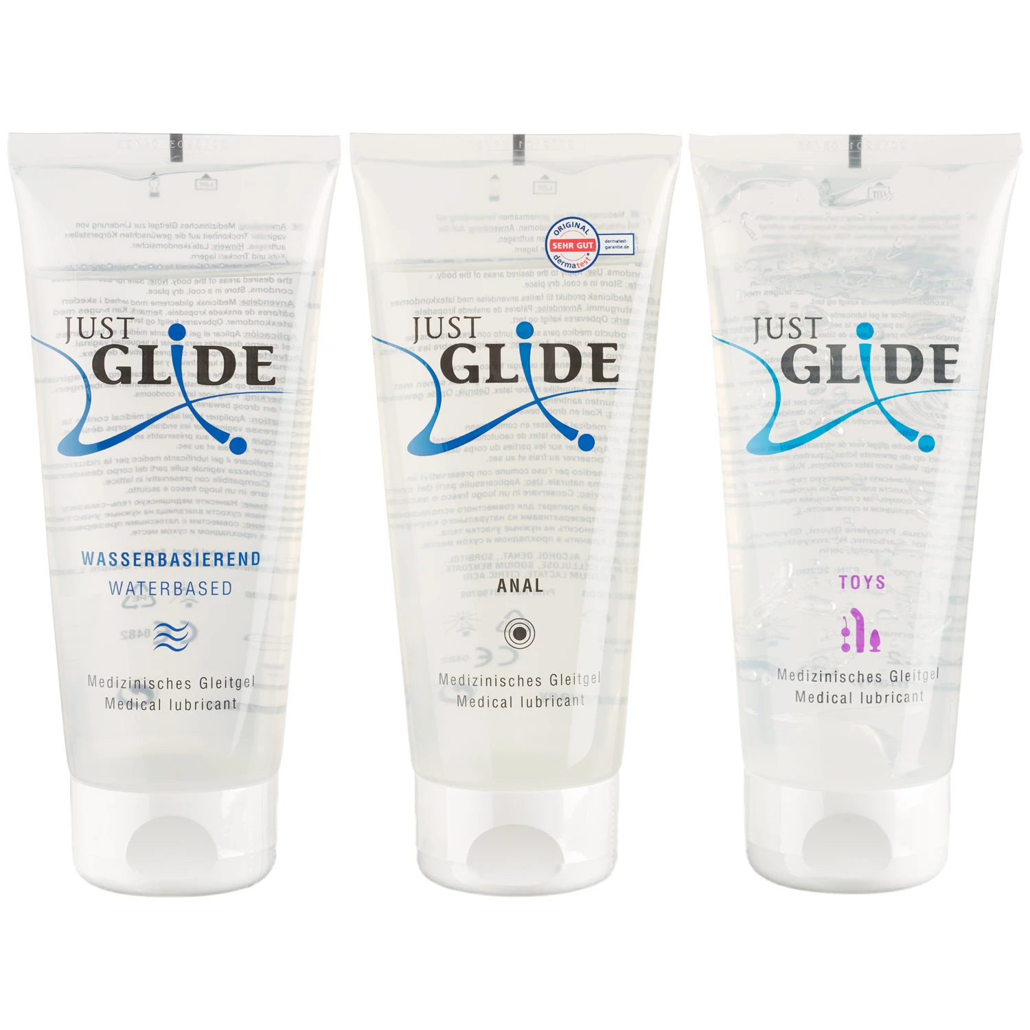 Just Glide Gleitgel-Set 3 x 200 ml var 1