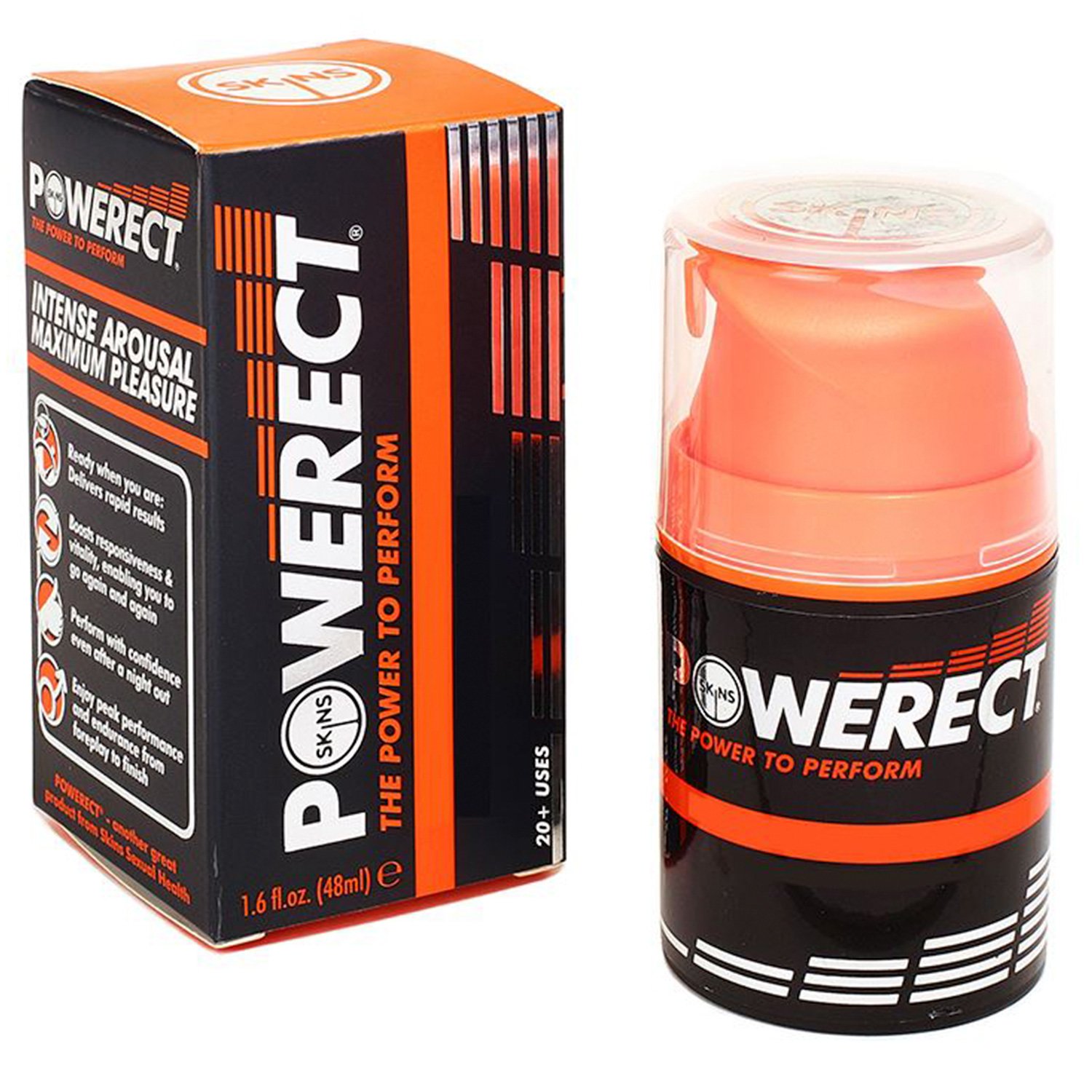 Skins Powerect Stimulerande Gel till Män 48 ml   - Vit